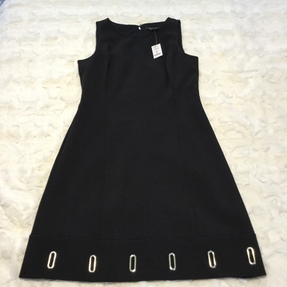 White House Black Market Dresses & Skirts - NWT WHBM Size 0 Black Dress Grommet Hem